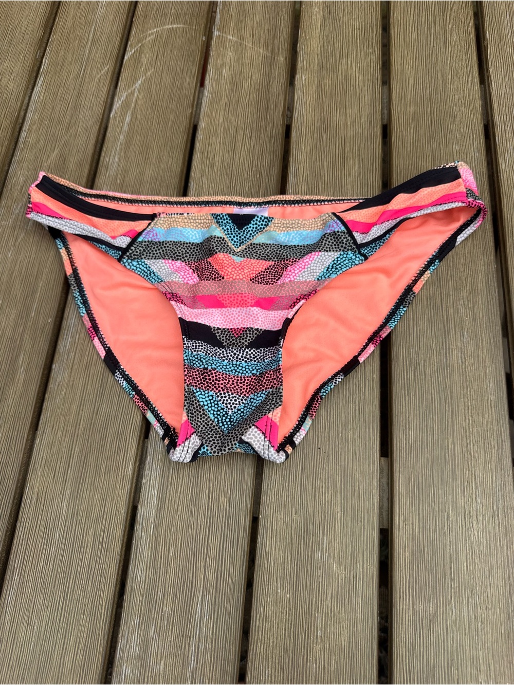 Xhilaration Multicolor Striped Bikini Bottoms Size Medium